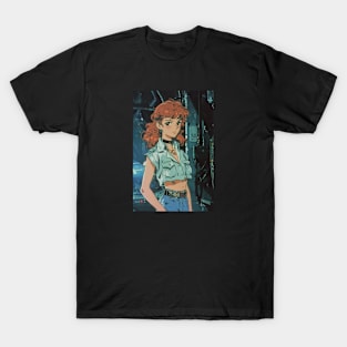 Retro Anime Girl Vintage 70s 80s 90s T-Shirt